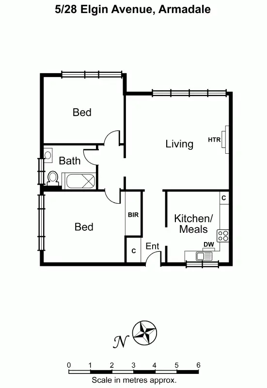 Floorplan of Homely unit listing, 5/28 Elgin Avenue, Armadale VIC 3143