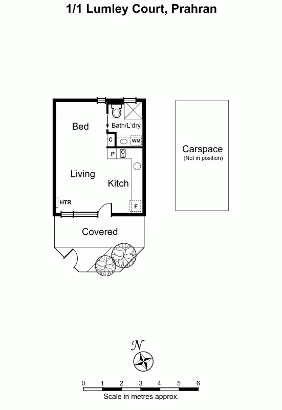 Floorplan of Homely unit listing, 1/1 Lumley Court, Prahran VIC 3181