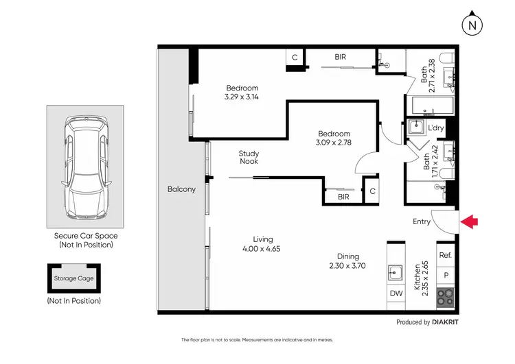 Floorplan of Homely apartment listing, 305/770B Toorak Road, Glen Iris VIC 3146