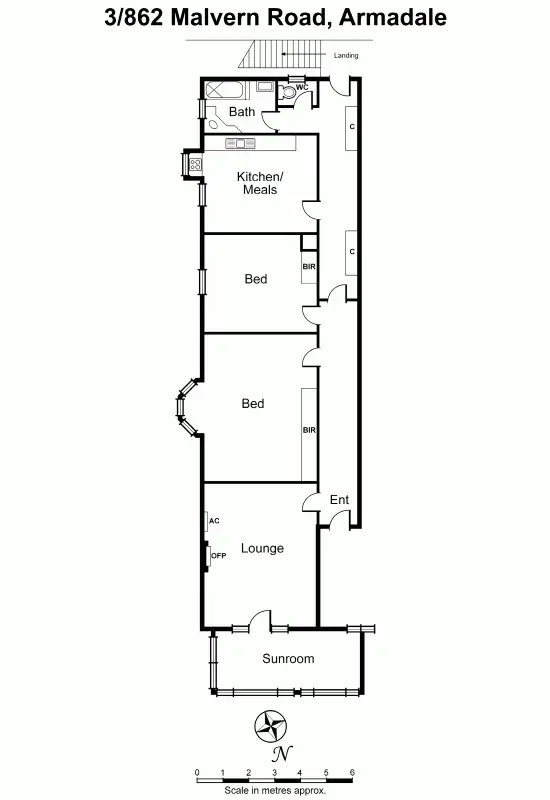 Floorplan of Homely unit listing, 3/862 Malvern Road, Armadale VIC 3143
