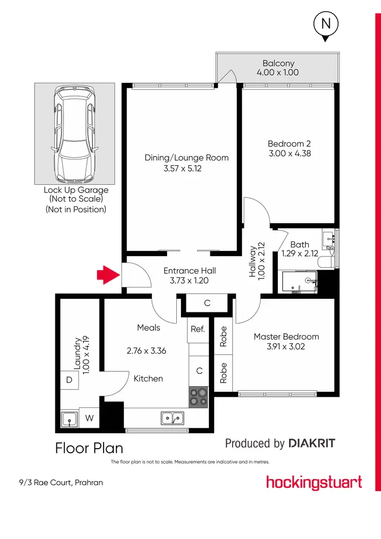 Floorplan of Homely apartment listing, 9/3 Rae Court, Prahran VIC 3181