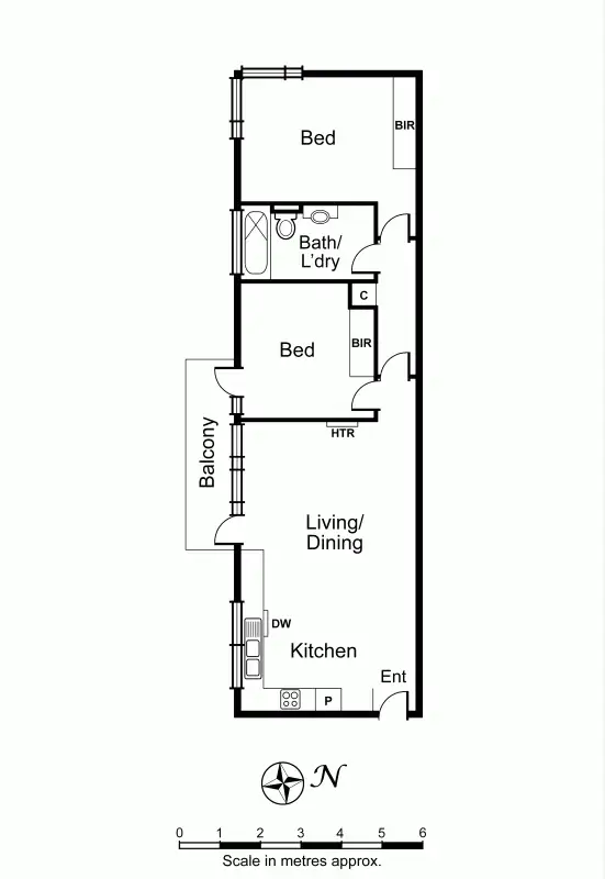 Floorplan of Homely apartment listing, 9/82 Cromwell Road, South Yarra VIC 3141