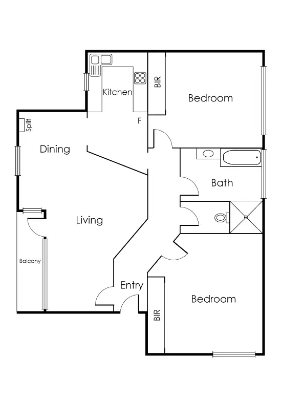 Floorplan of Homely apartment listing, 8/1 Tooronga Road, Malvern East VIC 3145