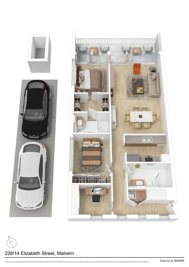 Floorplan of Homely apartment listing, 228/14 Elizabeth Street, Malvern VIC 3144