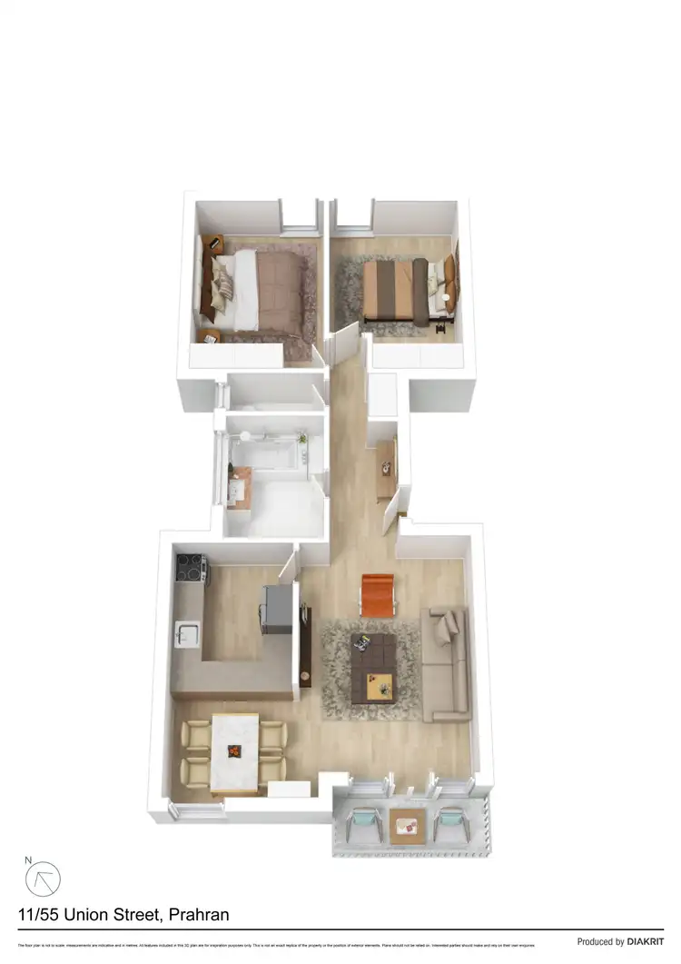Floorplan of Homely apartment listing, 11/55 Union Street, Prahran VIC 3181