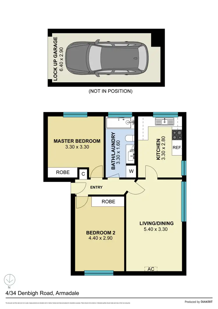 Floorplan of Homely apartment listing, 4/34 Denbigh Road, Armadale VIC 3143