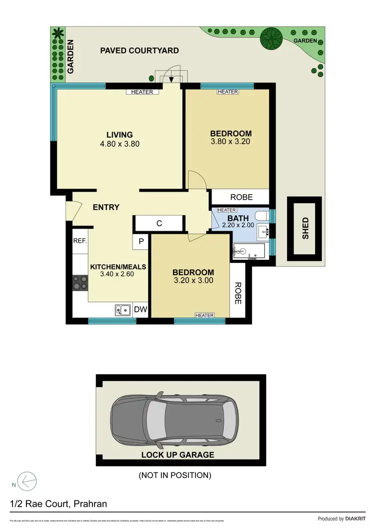 Floorplan of Homely apartment listing, 1/2 Rae Court, Prahran VIC 3181