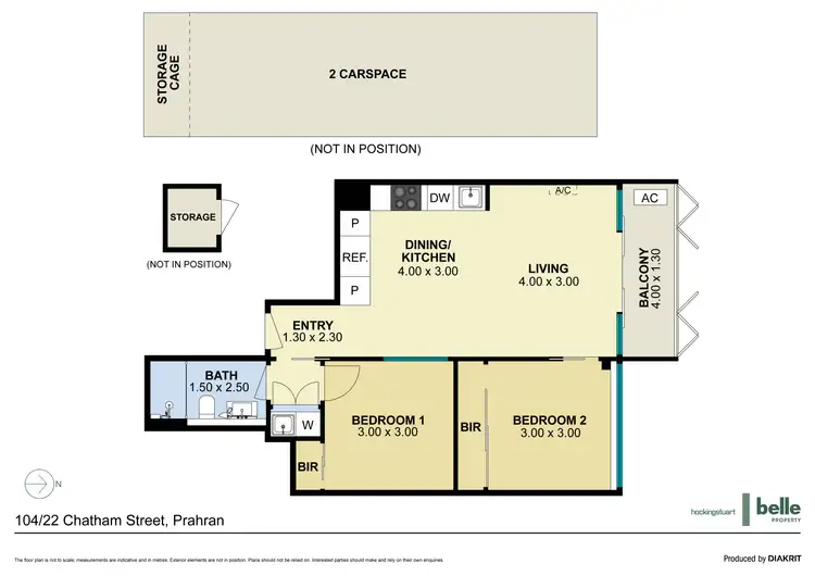 Floorplan of Homely apartment listing, 104/22 Chatham Street, Prahran VIC 3181