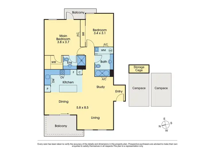 Floorplan of Homely apartment listing, 6/2A The Avenue, Prahran VIC 3181
