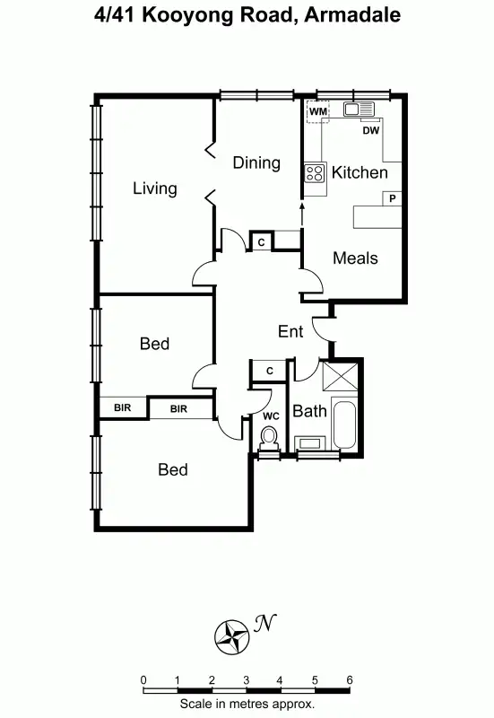 Floorplan of Homely apartment listing, 4/41 Kooyong Road, Armadale VIC 3143