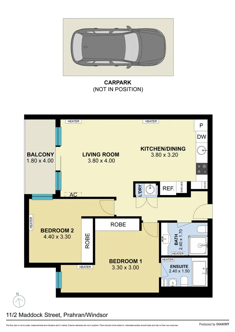 Floorplan of Homely apartment listing, 11/2 Maddock Street, Prahran VIC 3181