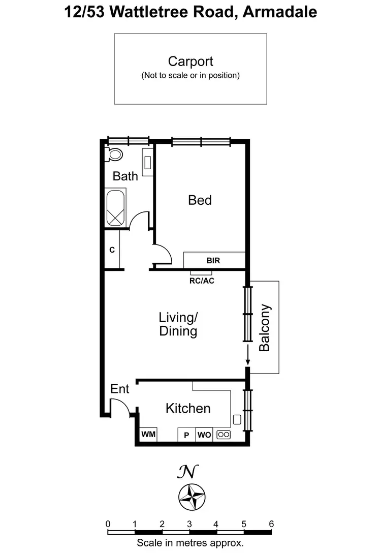 Floorplan of Homely apartment listing, 12/53 Wattletree Road, Armadale VIC 3143