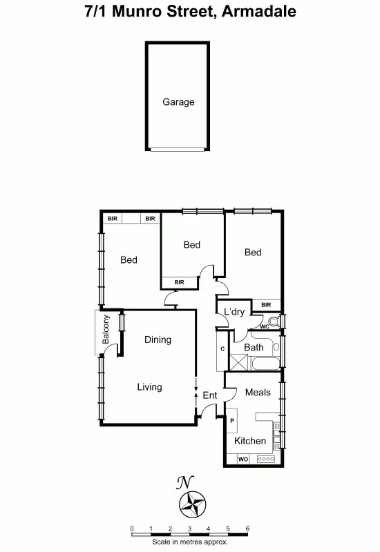Floorplan of Homely unit listing, 7/1 Munro Street, Armadale VIC 3143