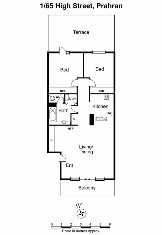 Floorplan of Homely unit listing, 1/65 High Street, Prahran VIC 3181