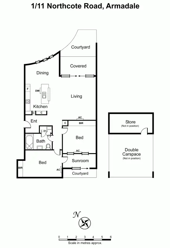 Floorplan of Homely unit listing, 1/11 Northcote Road, Armadale VIC 3143