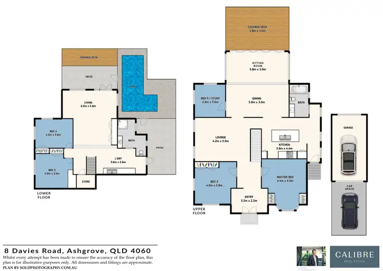 Floorplan of Homely house listing, 8 Davies Road, Ashgrove QLD 4060