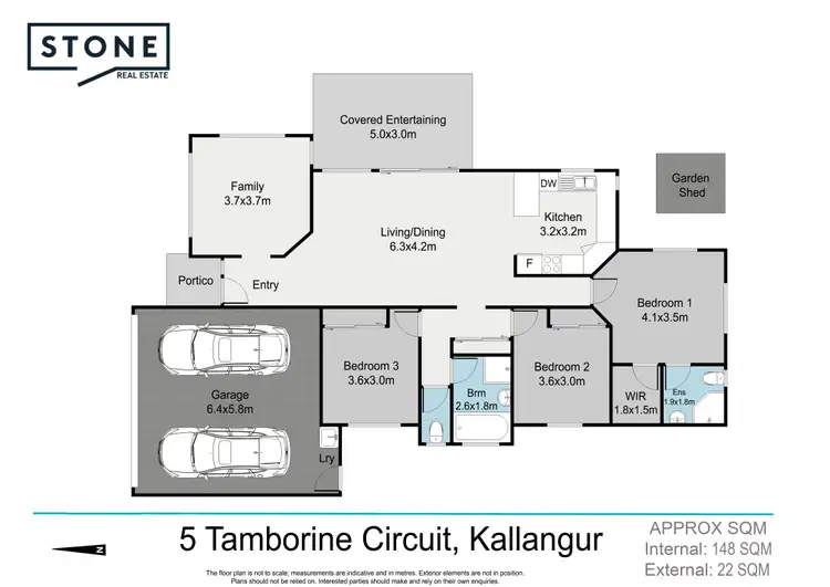 Floorplan of Homely house listing, 5 Tamborine Circuit, Kallangur QLD 4503