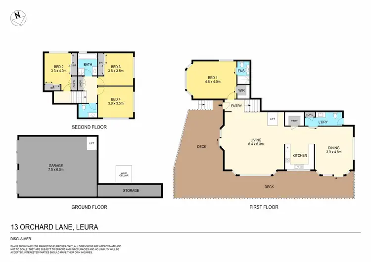 Floorplan of Homely house listing, 13 Orchard Lane, Leura NSW 2780