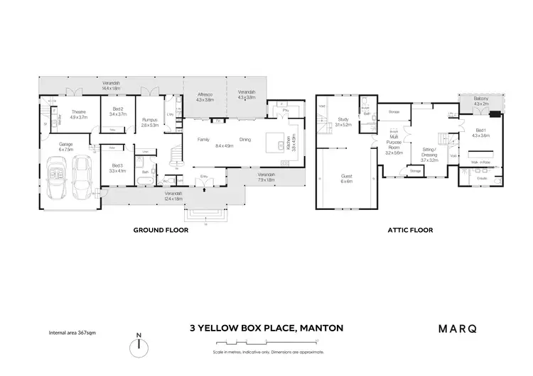 Floorplan of Homely rural property listing, 3 Yellow Box Place, Manton NSW 2582
