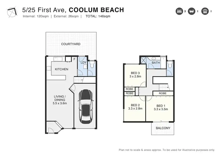 Floorplan of Homely unit listing, 5/25 First Avenue, Coolum Beach QLD 4573