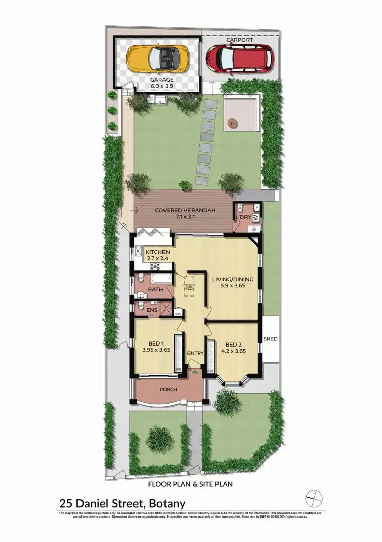 Floorplan of Homely house listing, 25 Daniel Street, Botany NSW 2019