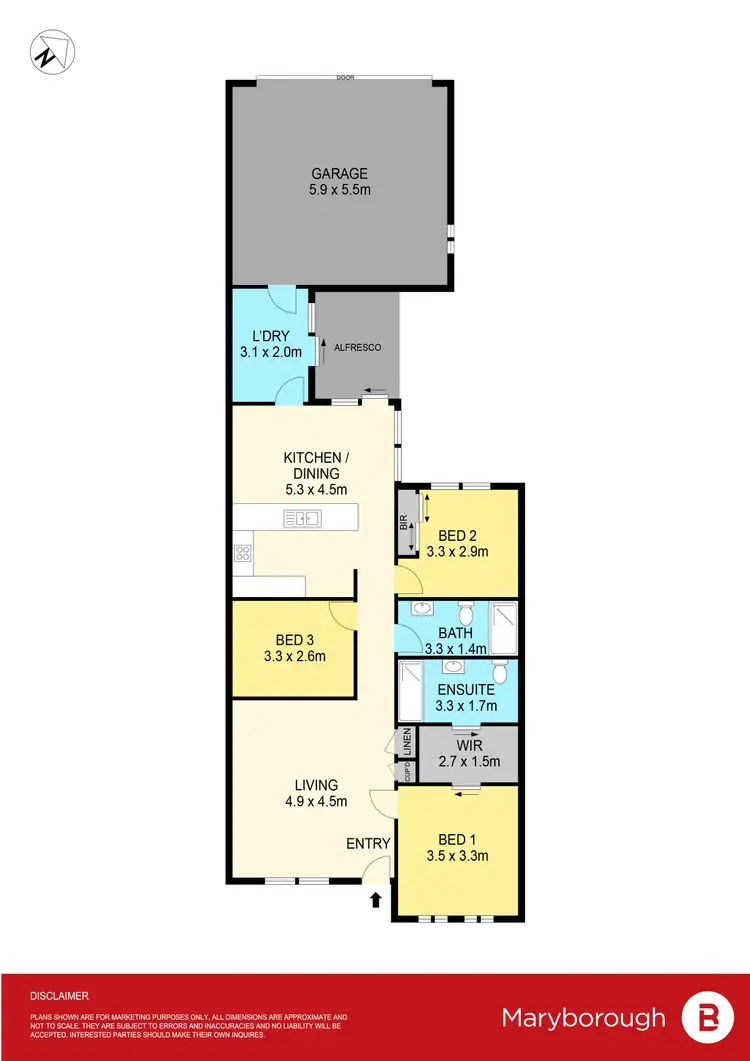 Floorplan of Homely retirement listing, 8 Schoolhouse Court, Maryborough VIC 3465
