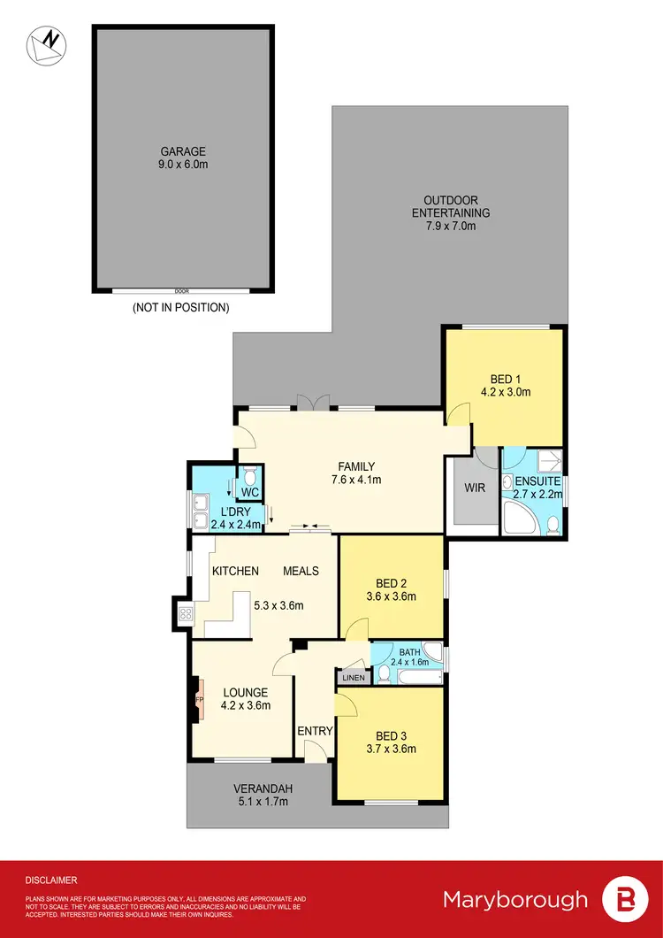Floorplan of Homely house listing, 16 McKean Street, Maryborough VIC 3465