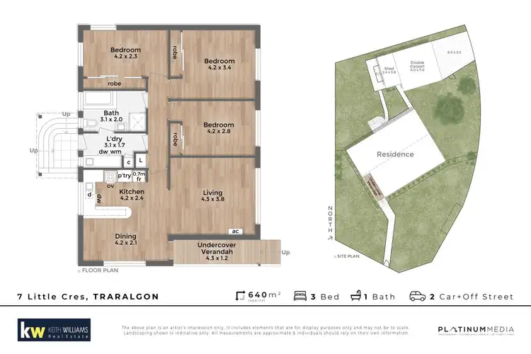 Floorplan of Homely house listing, 7 Little Crescent, Traralgon VIC 3844