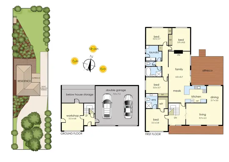 Floorplan of Homely house listing, 73 Edward Street, Langwarrin VIC 3910