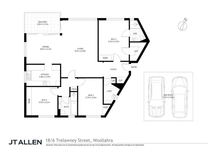 Floorplan of Homely apartment listing, 18/6 Trelawney Street, Woollahra NSW 2025
