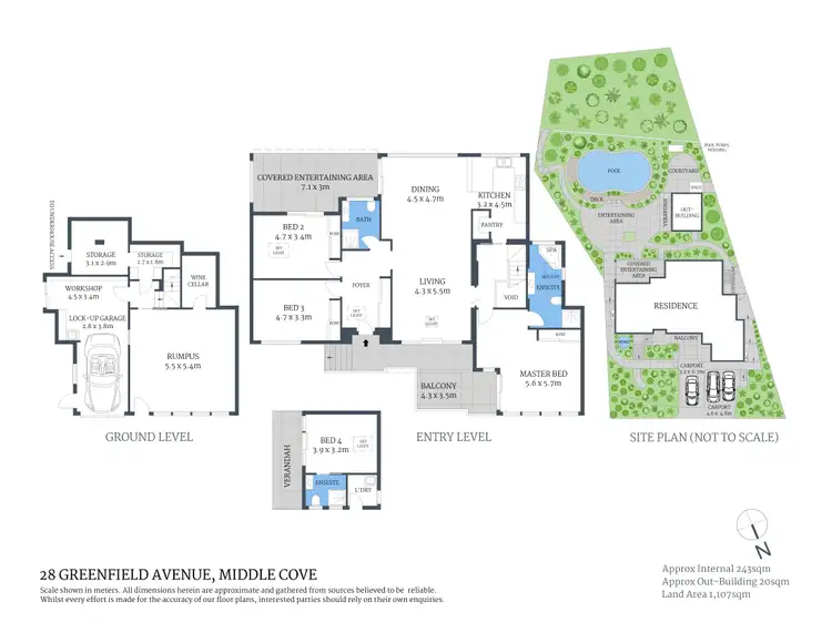 Floorplan of Homely house listing, 28 Greenfield Avenue, Middle Cove NSW 2068