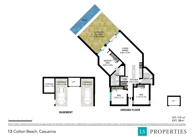 Floorplan of Homely apartment listing, 13/685-707 Casuarina Way, Casuarina NSW 2487