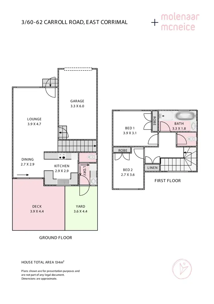 Floorplan of Homely townhouse listing, 3/60-62 Carroll Road, East Corrimal NSW 2518