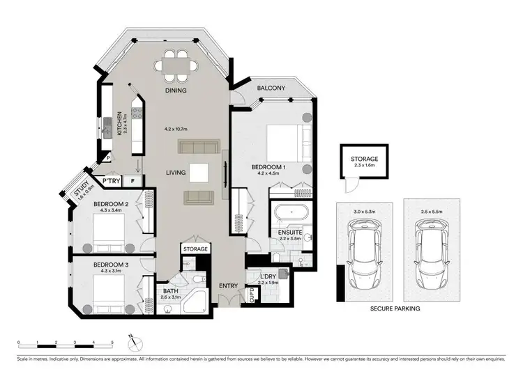 Floorplan of Homely apartment listing, 3603/96-118 Gloucester Street, Sydney NSW 2000