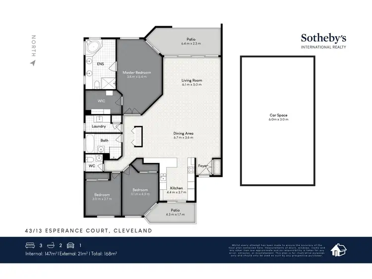 Floorplan of Homely apartment listing, 43/13-14 Esperance Court, Raby Bay QLD 4163