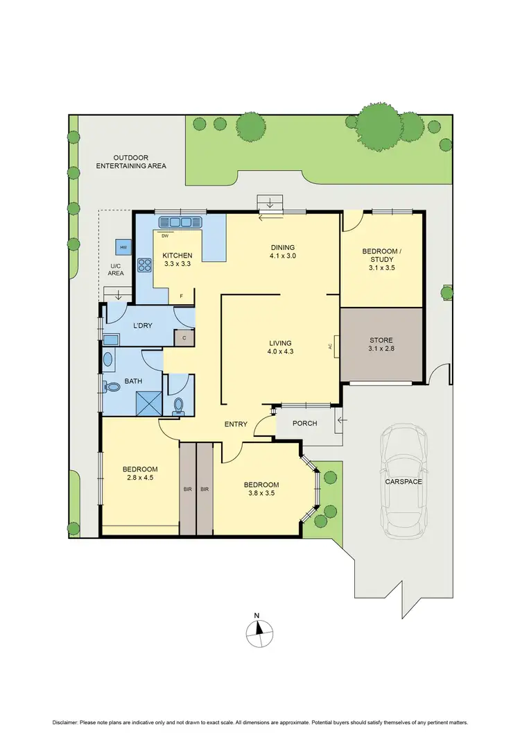 Floorplan of Homely house listing, 44B Woodland Street, Strathmore VIC 3041