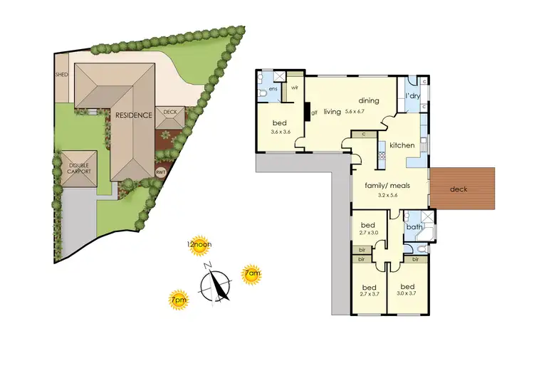 Floorplan of Homely house listing, 3 Lansvale Court, Frankston VIC 3199