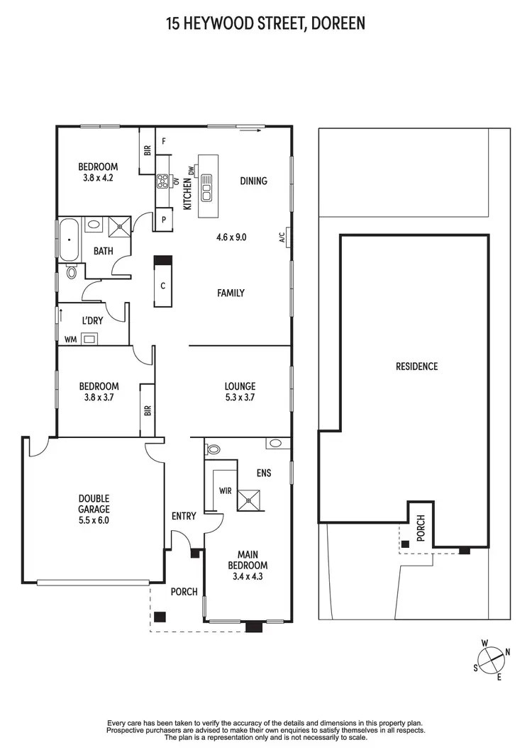 Floorplan of Homely house listing, 15 Heywood Street, Doreen VIC 3754