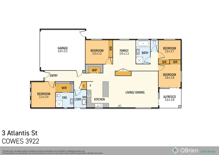 Floorplan of Homely house listing, 3 Atlantis Street, Cowes VIC 3922