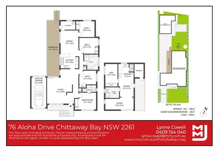Floorplan of Homely house listing, 76 Aloha Drive, Chittaway Bay NSW 2261