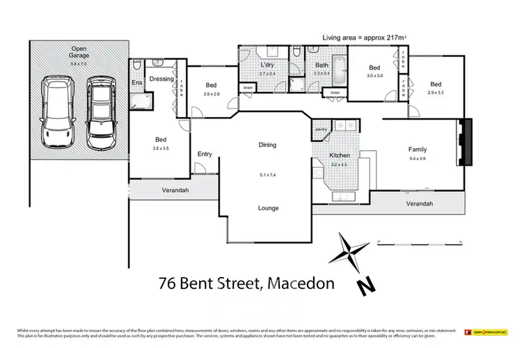 Floorplan of Homely house listing, 76 Bent Street, Macedon VIC 3440
