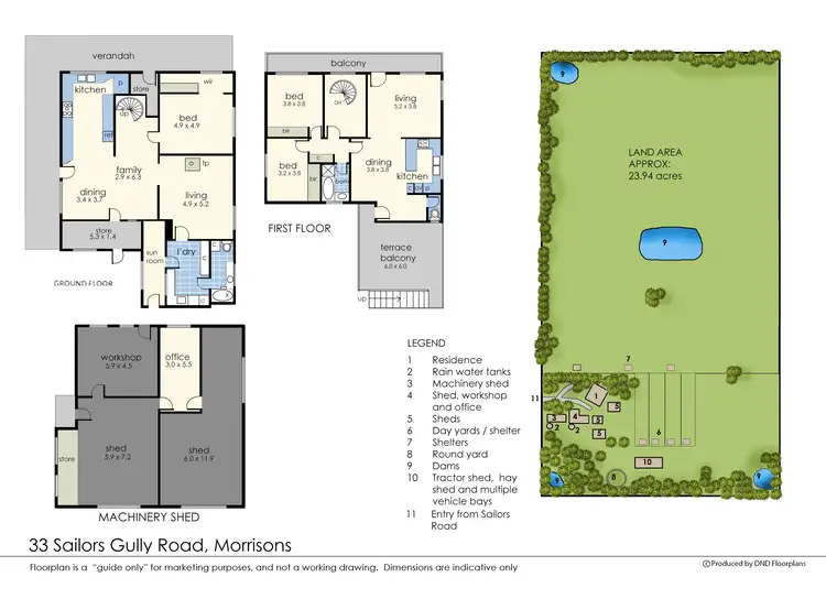 Floorplan of Homely rural property listing, 33 Sailors Gully Road, Morrisons VIC 3334