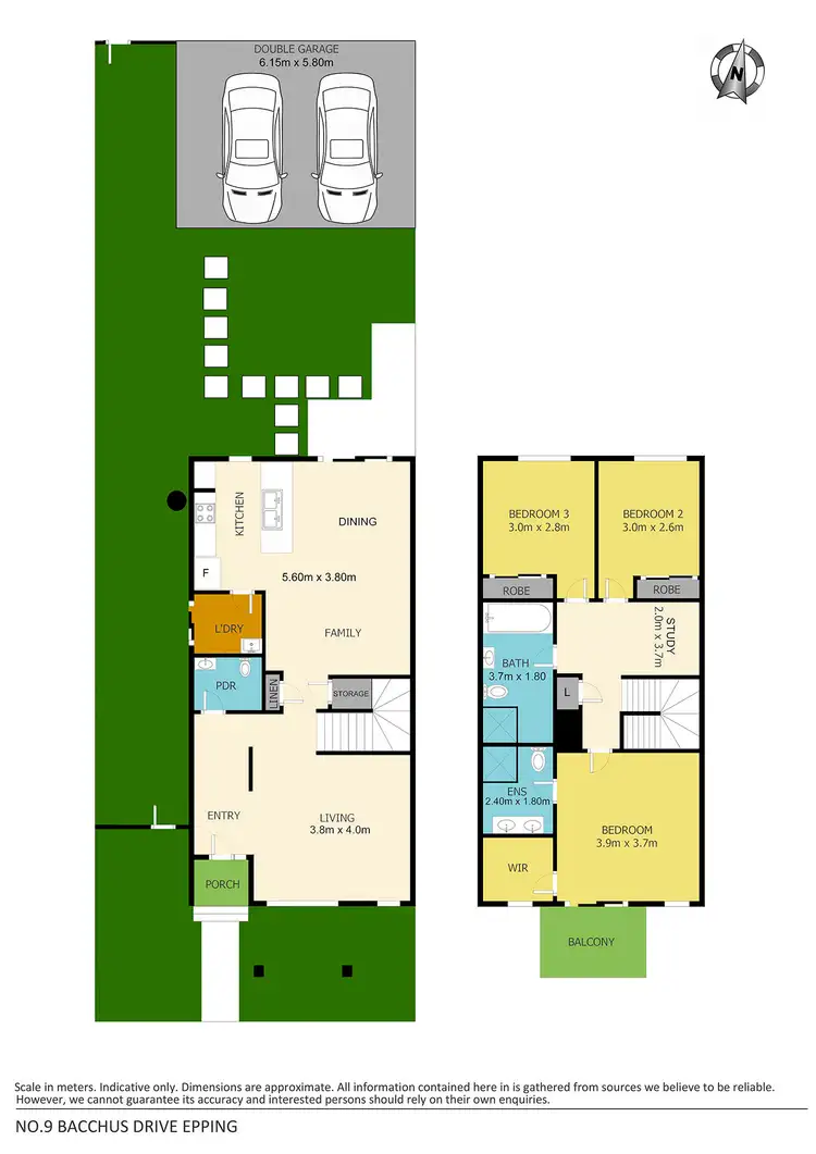 Floorplan of Homely townhouse listing, 9 Bacchus Drive, Epping VIC 3076