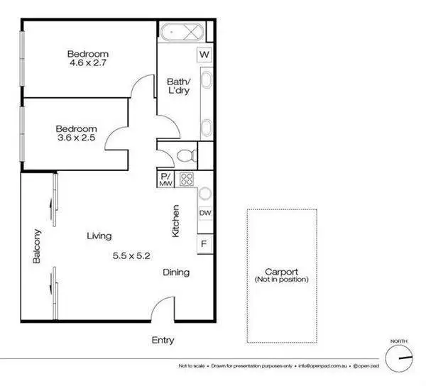 Floorplan of Homely apartment listing, 53/375 Stirling Highway, Claremont WA 6010
