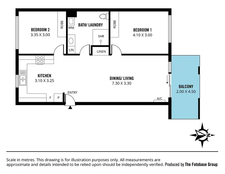 Floorplan of Homely apartment listing, 23/2 Grey Box Avenue, Noarlunga Centre SA 5168