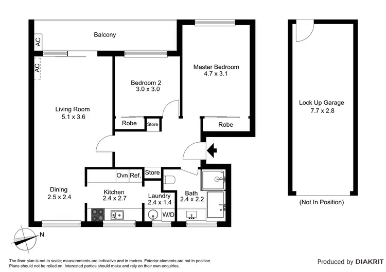 Floorplan of Homely unit listing, 14/101 Pacific Parade, Dee Why NSW 2099