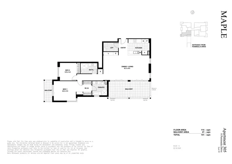 Floorplan of Homely apartment listing, 305/8 Peninsula Drive, Breakfast Point NSW 2137