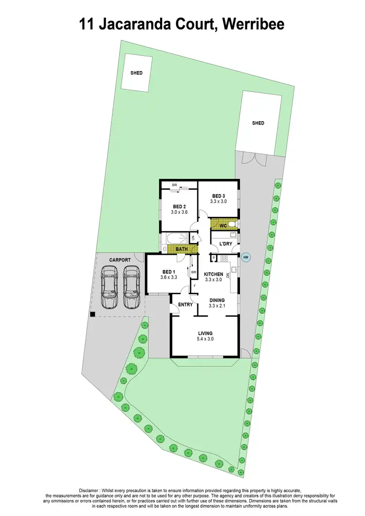 Floorplan of Homely house listing, 11 Jacaranda Court, Werribee VIC 3030