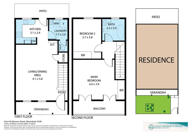 Floorplan of Homely unit listing, 4/6 Monaro Street, Merimbula NSW 2548