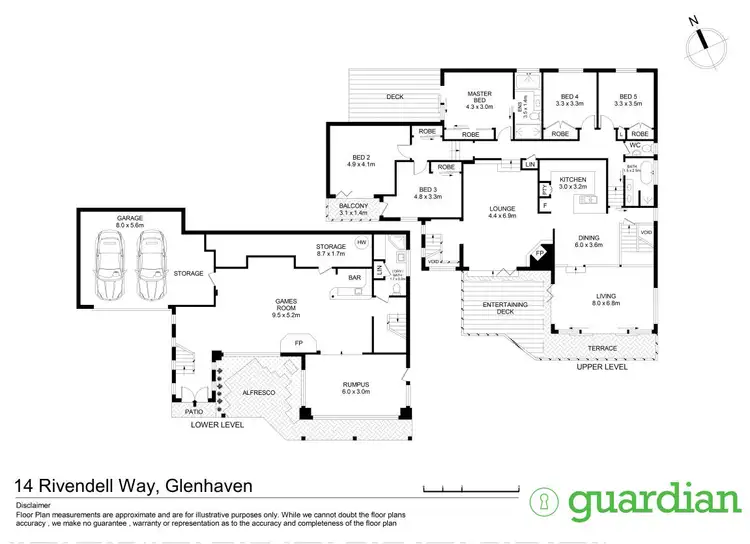 Floorplan of Homely house listing, 14 Rivendell Way, Glenhaven NSW 2156